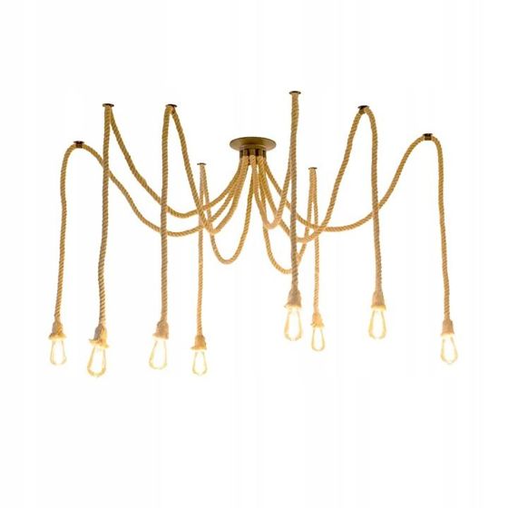 TOOLIGHT hängande taklampa APP681-8CP Svart 150x20x150cm