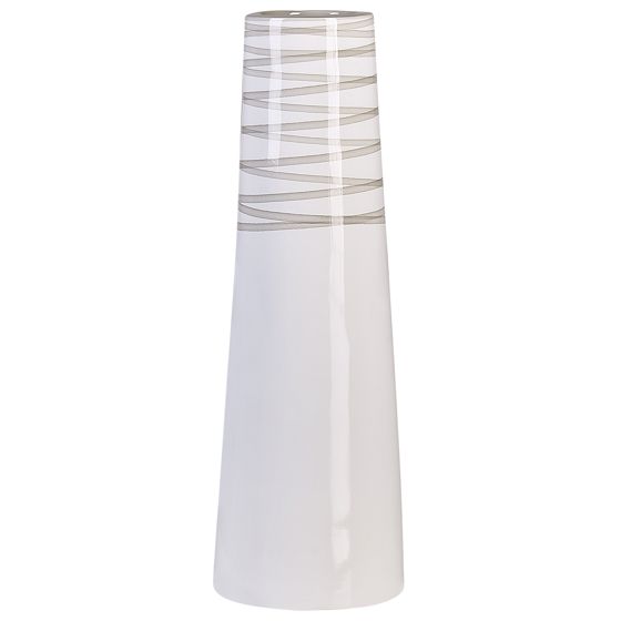 Dekorationsvas TARRAGONA 57 cm Keramik Vit