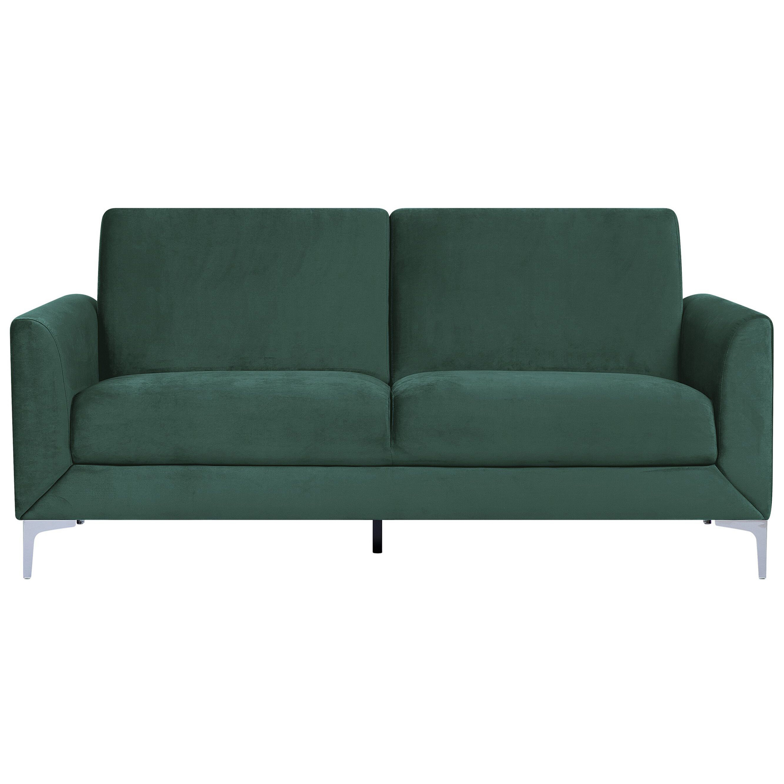 Soffa 3-sits FENES Sammet Mörkgrön