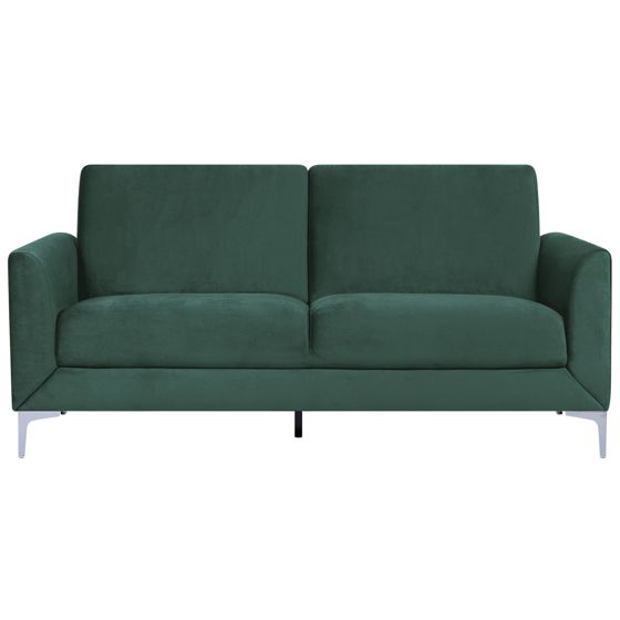 Soffa 3-sits FENES Sammet Mörkgrön