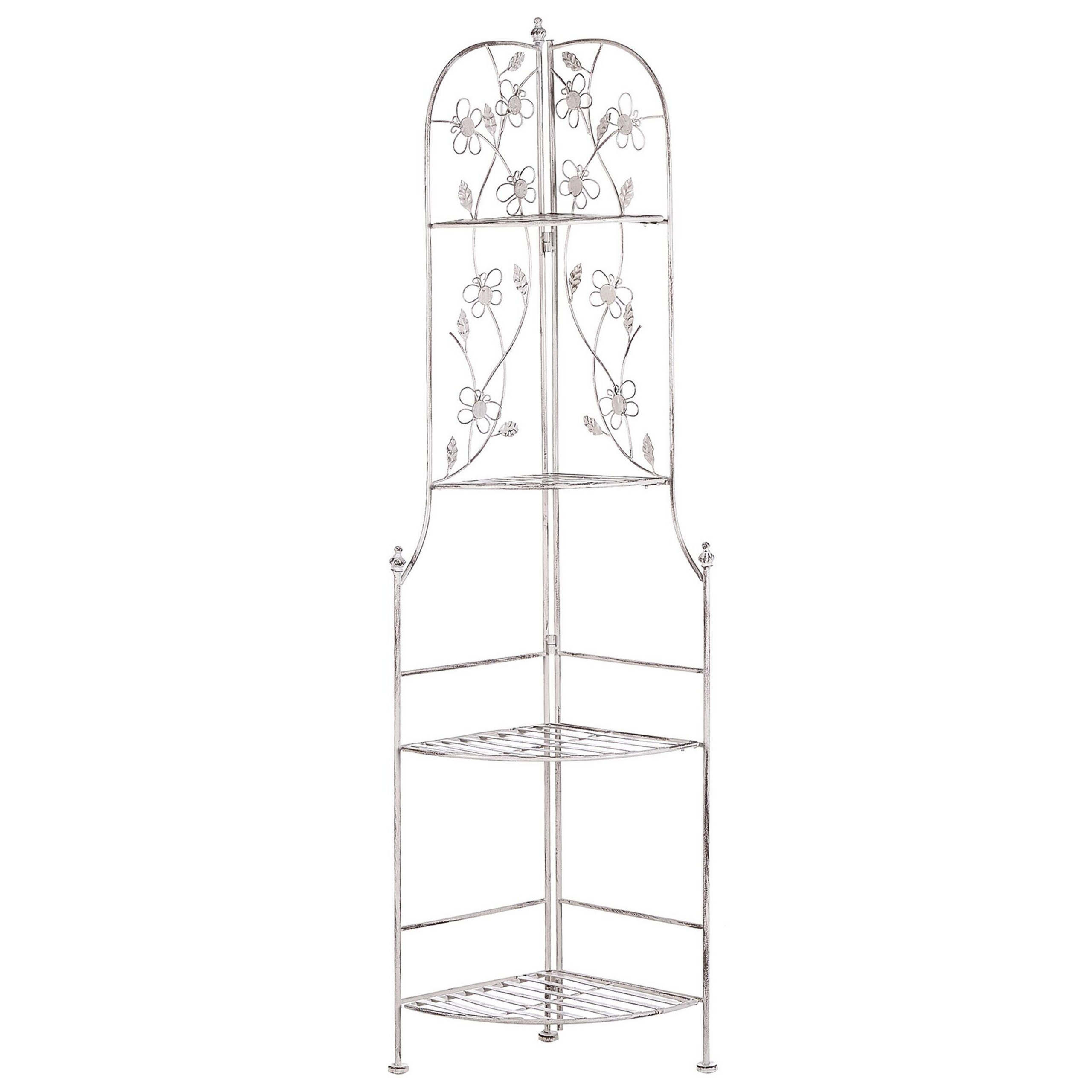 Hörnhyllplan BIELLA 35 cm 158 cm Metall Vit