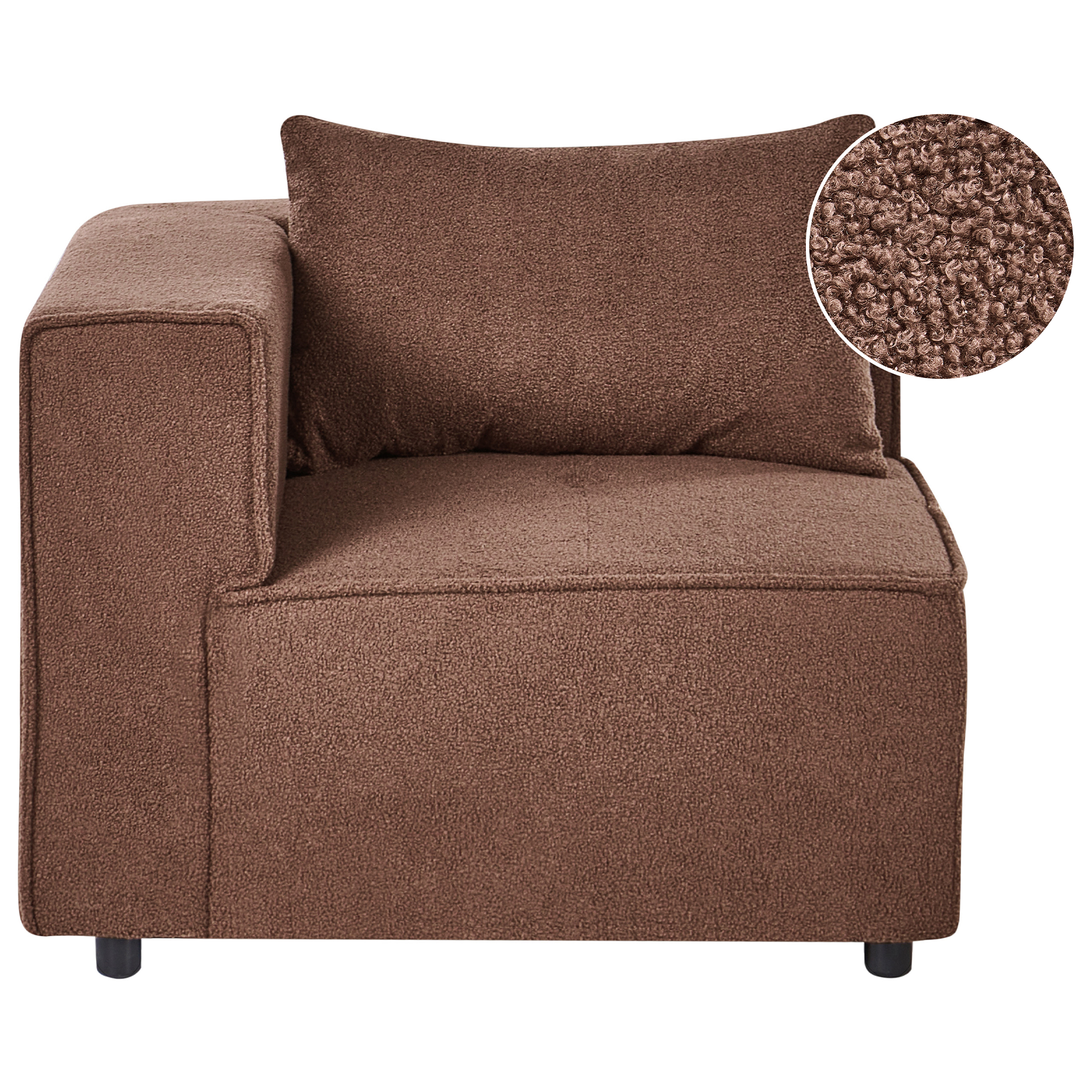 Hörnmodul AXEBO Bouclé Brun