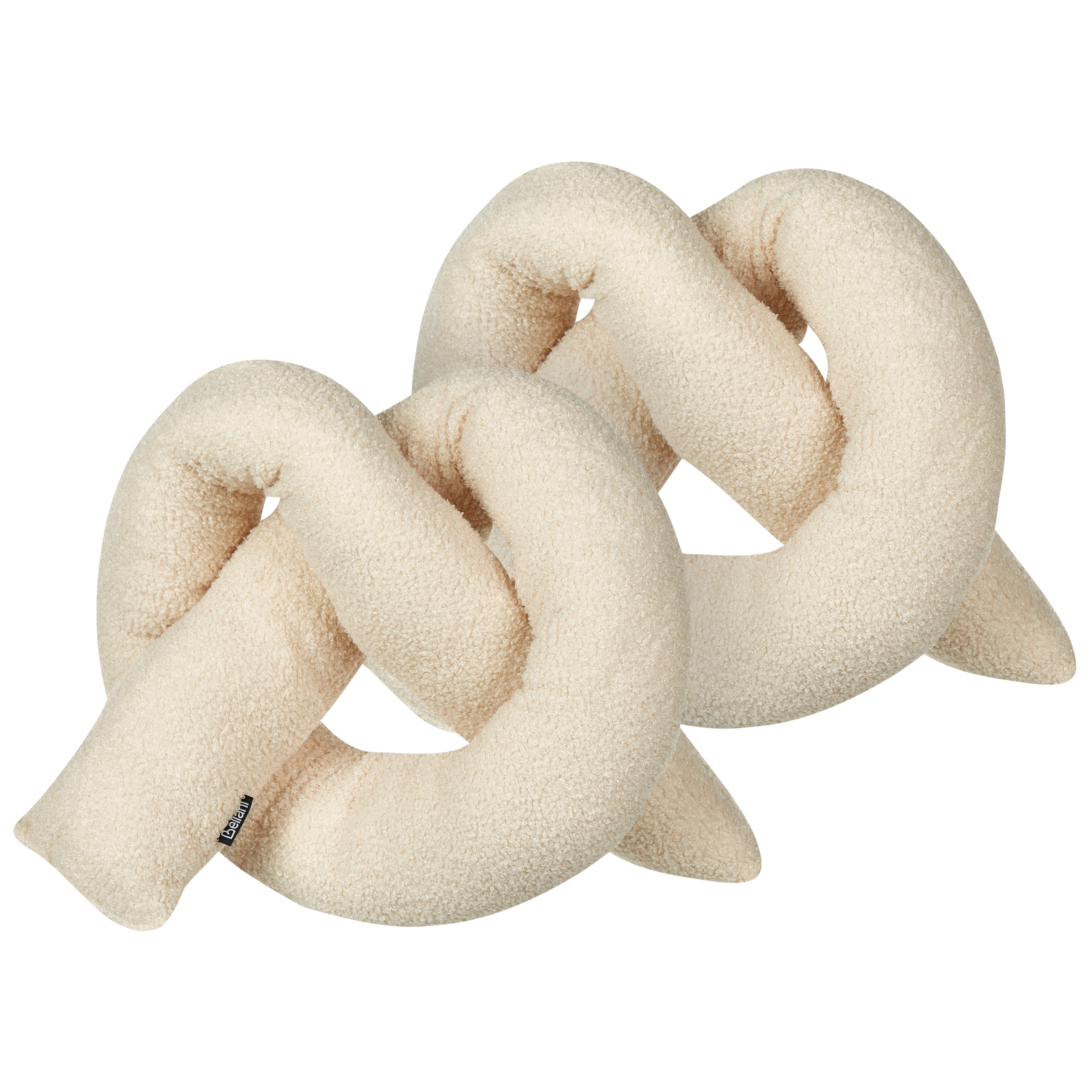 Set med 2 prydnadskuddar GLADIOLUS 172 x 14 cm Bouclé Beige Monokromt