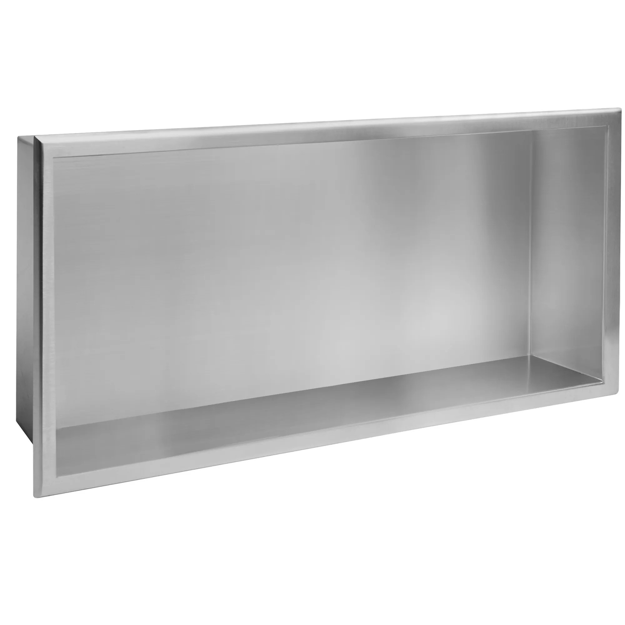 REA Inbyggd Badrumshylla 3 30x60x10 Borstat Stål, 10x60x30cm