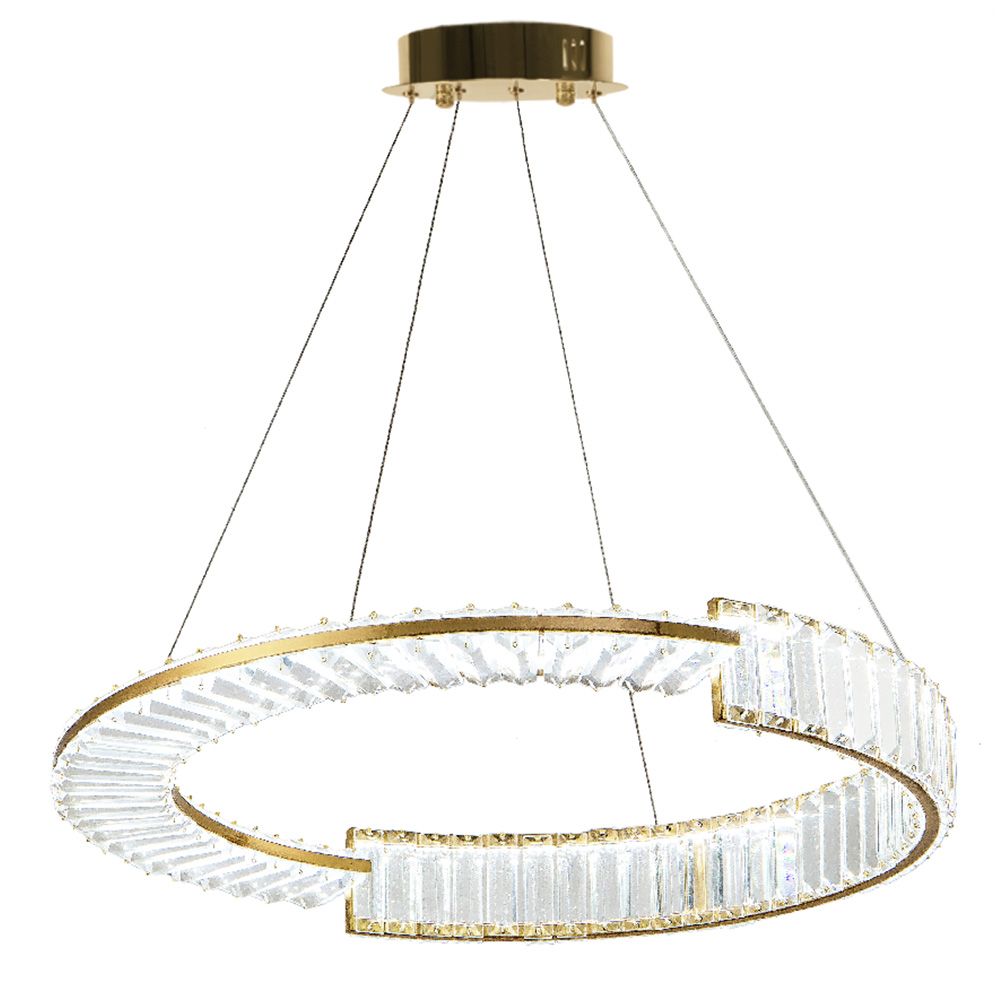 TOOLIGHT hängande taklampa LED APP1528-CP60 Guld 60x60x90cm