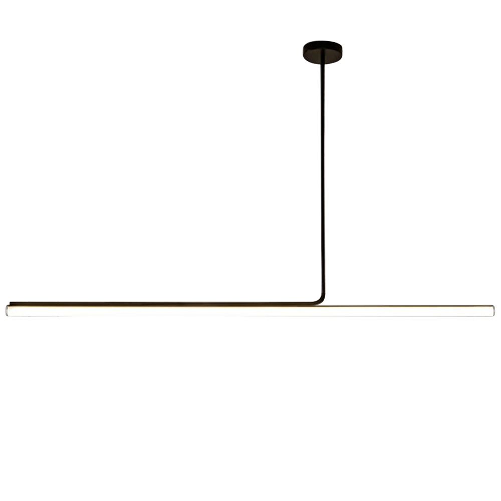 TOOLIGHT hängande taklampa LED APP1660-CP 140CM Svart 140,5x3x88cm