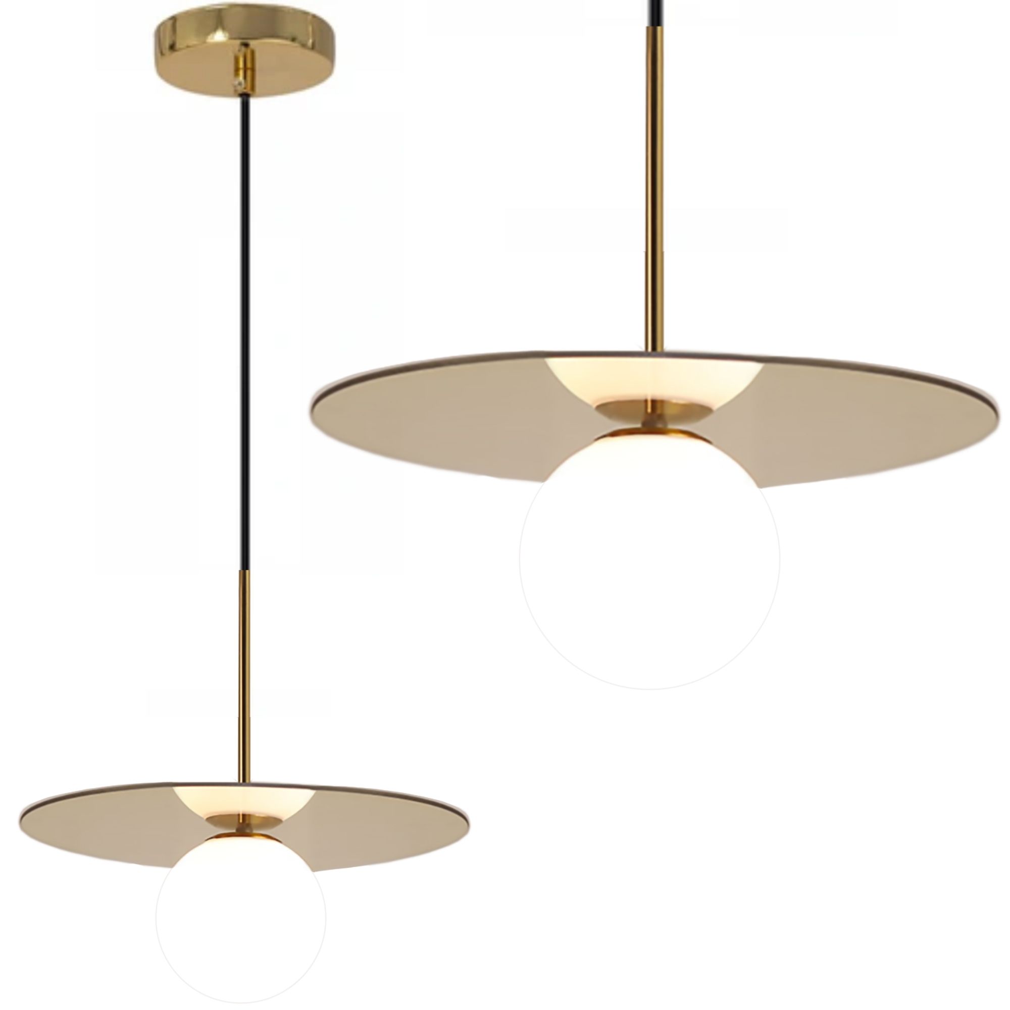 TOOLIGHT hängande taklampa APP939-1CP Guld 27x18x72cm