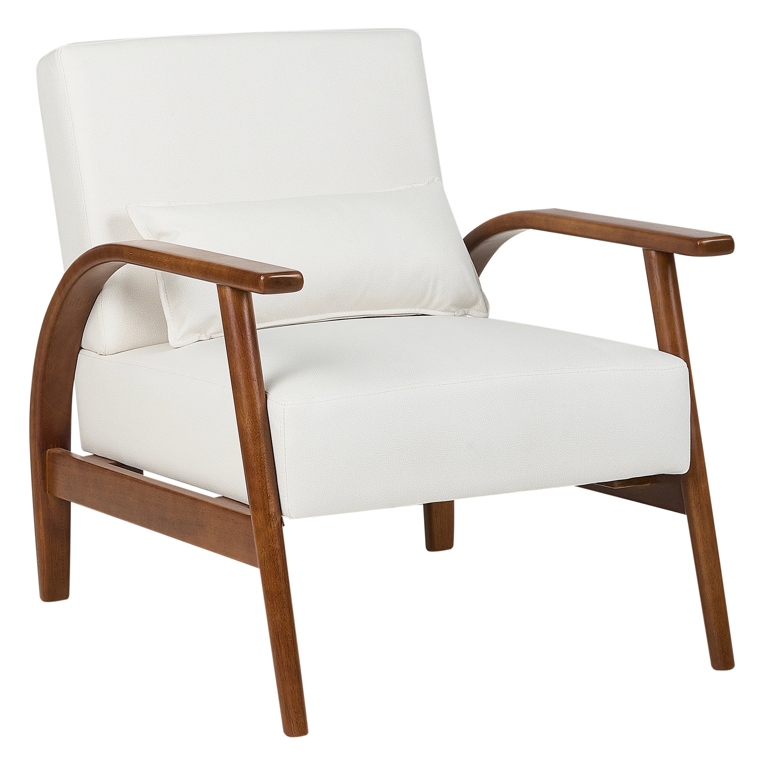 Fåtölj SKARA Konstläder Off-White