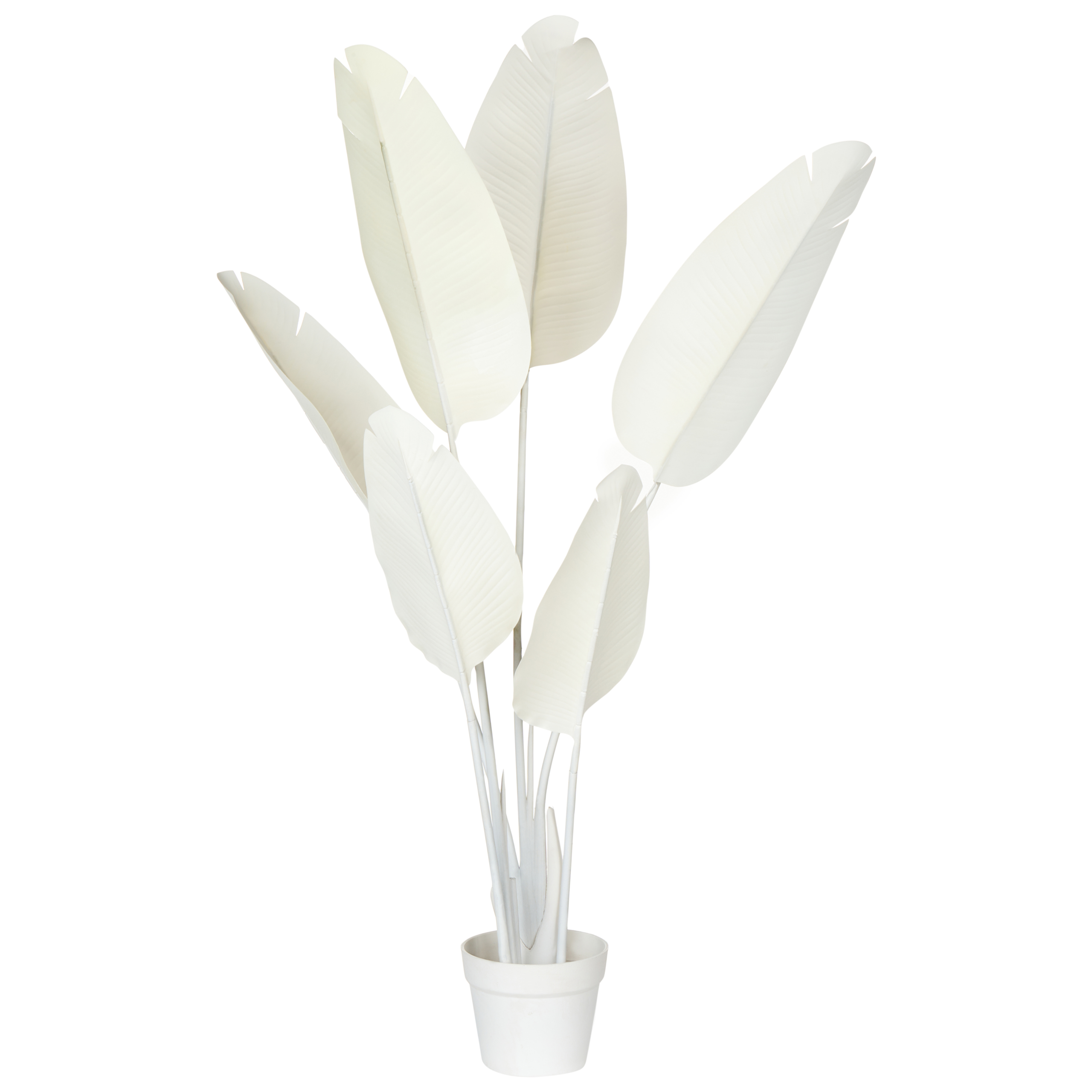 Konstgjord växt BANANA TREE 123 cm Vit