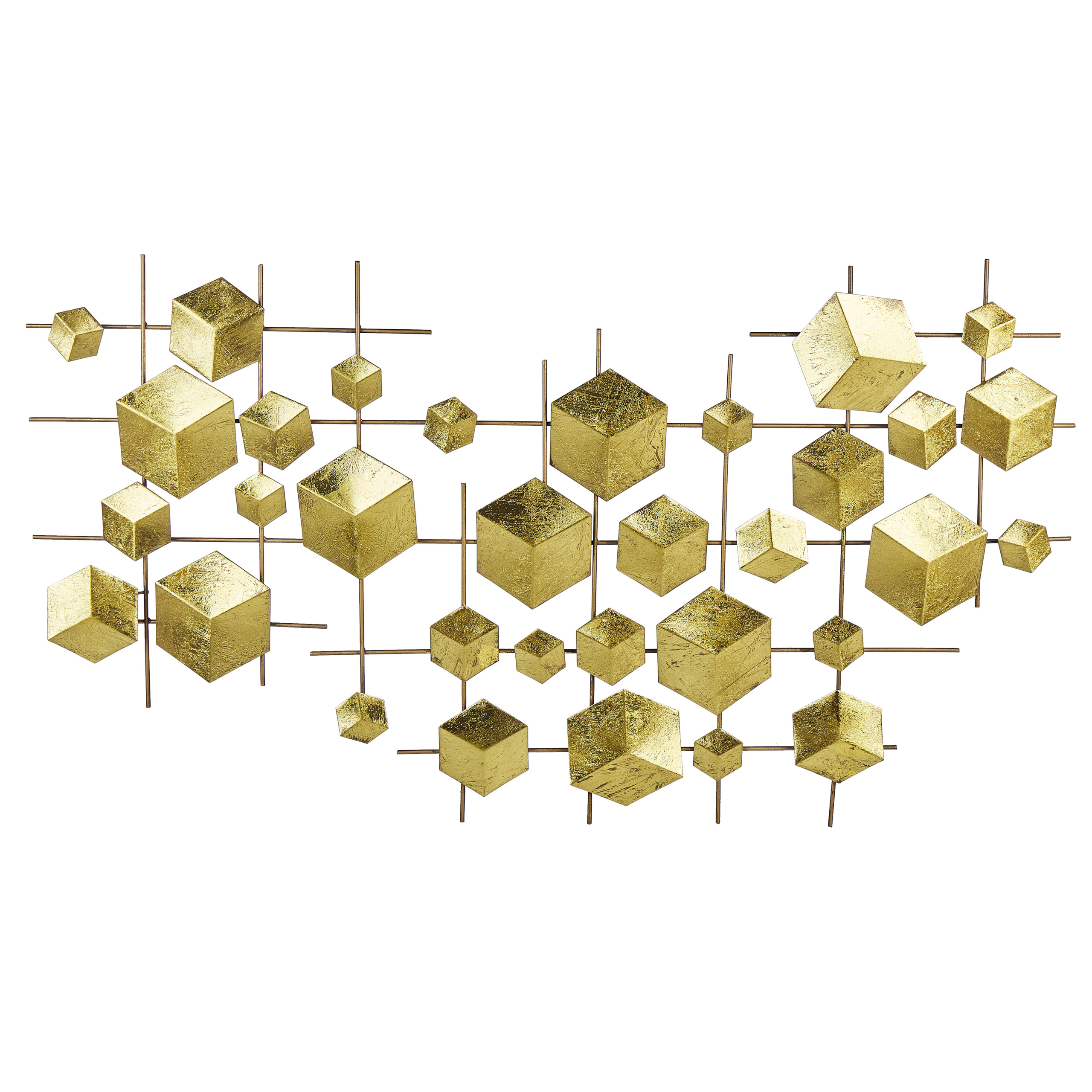Väggdekoration FLEROVIUM 45 cm Metall Guld