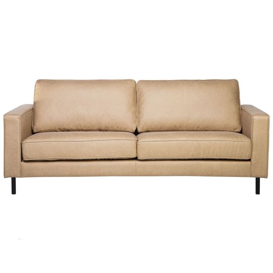Soffa 3-sits SAVALEN Konstläder Beige