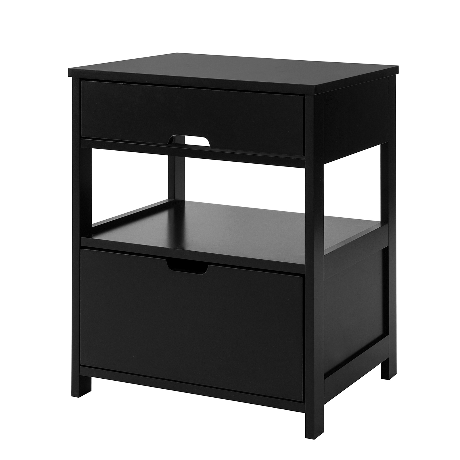 SoBuy, Sängbord, Soffbord, Avlastningsbord, svart, FRG258-SCH