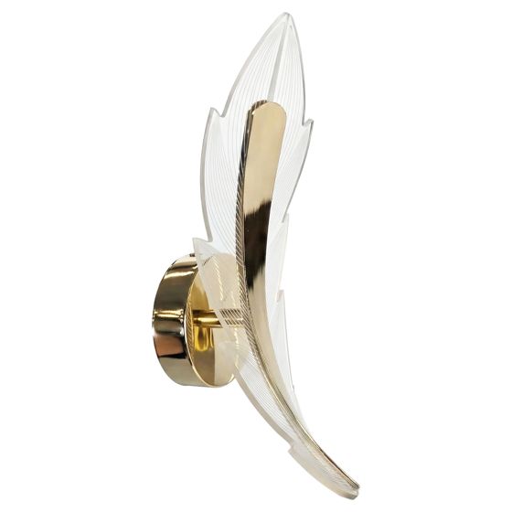 TOOLIGHT vägglampa G182-W LED Guld 11x11x32cm
