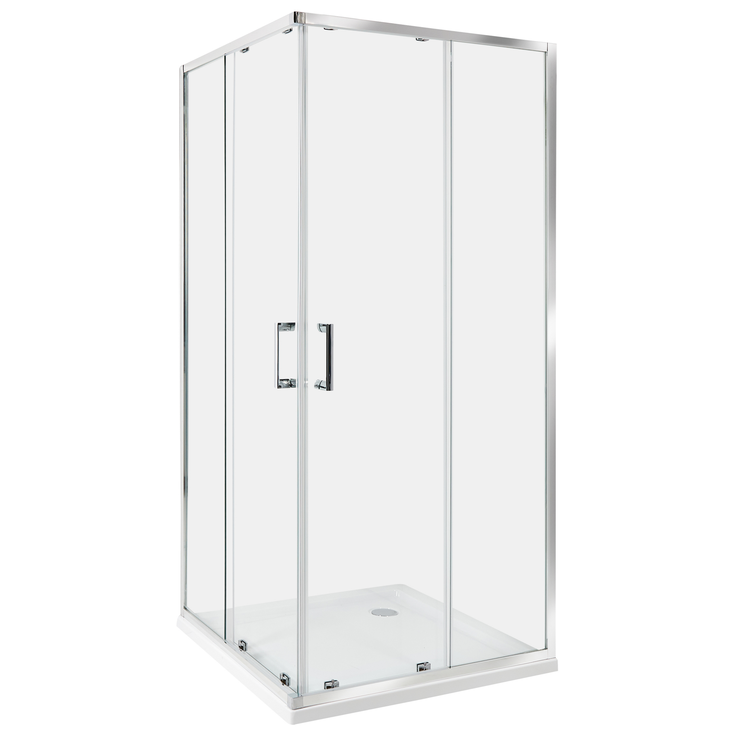 Duschväggar TELA 900 x 900 x 1850 mm Silver