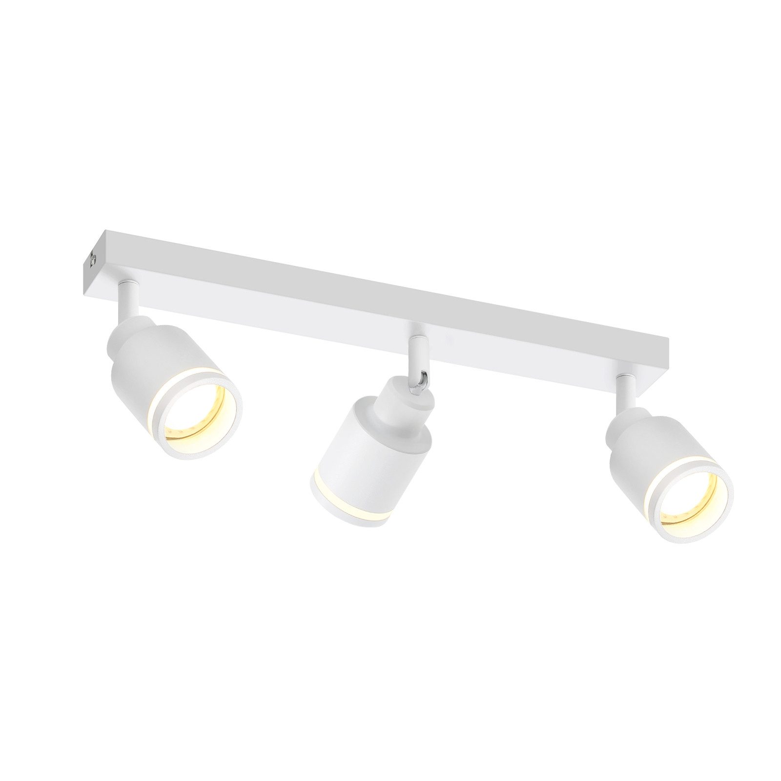 NETTLIFE 3-ljus svart GU10 justerbar takspotlight modern för inomhusbruk metall justerbar utan glödlampa