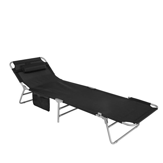 SoBuy solstol, gungstol, hopfällbar strandstol OGS35-SCH