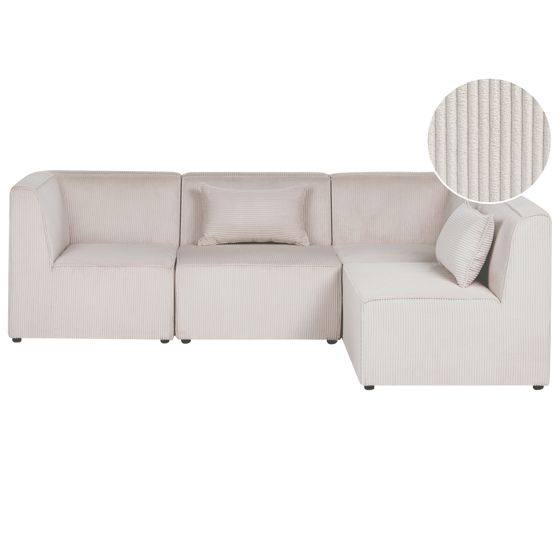 Modulär hörnsoffa 4-sits LEMVIG Manchester Beige Vänstervänd