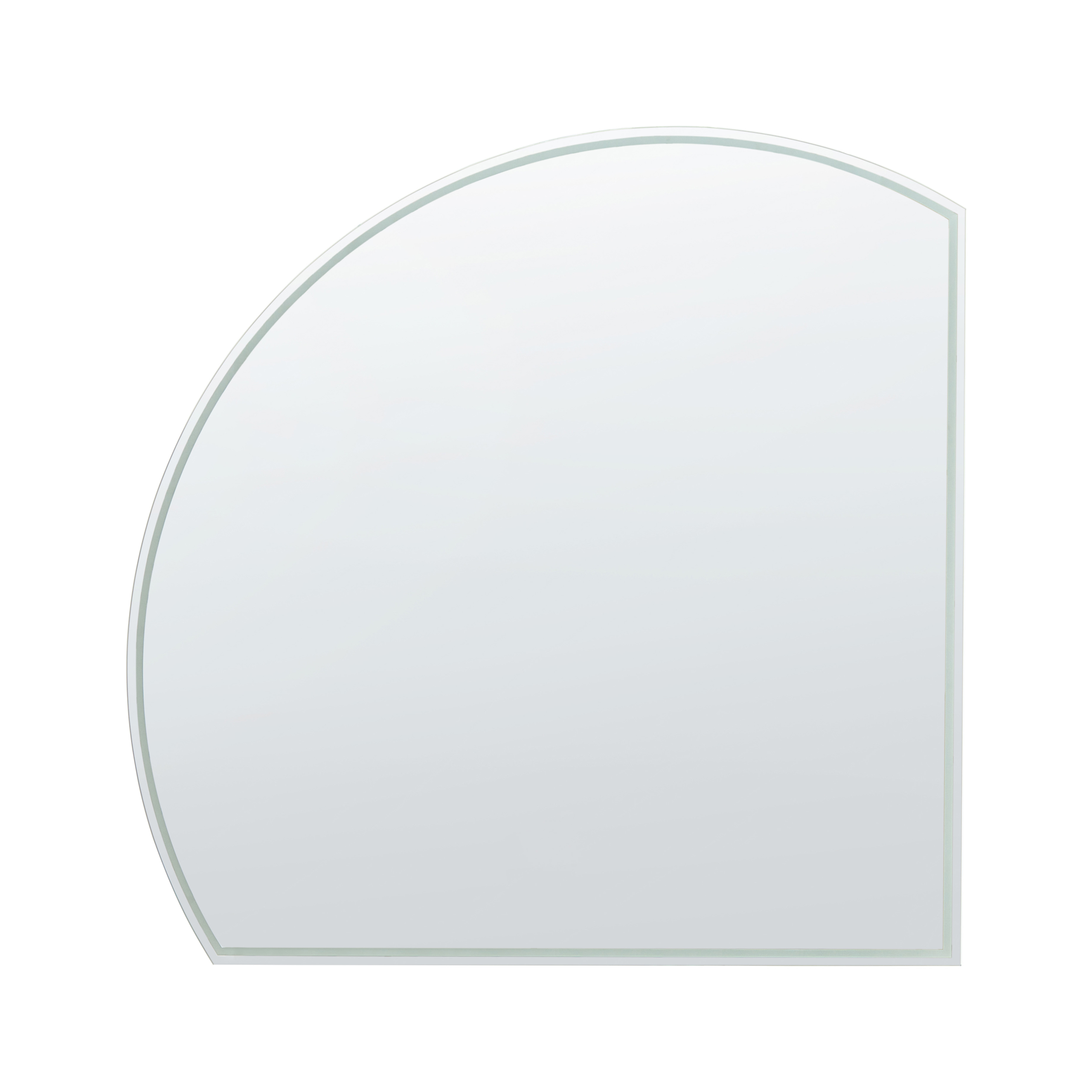 Badrumsspegel med LED OZENAY 100 cm 100 cm Silver