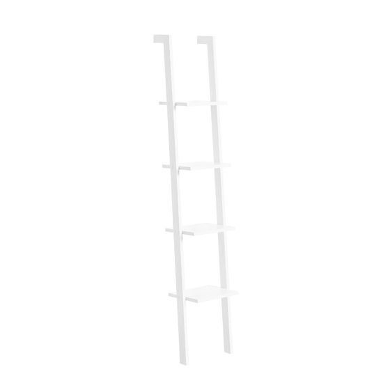 SoBuy Bokhylla med 4 hyllor, Brickhylla, vit, FRG15-W