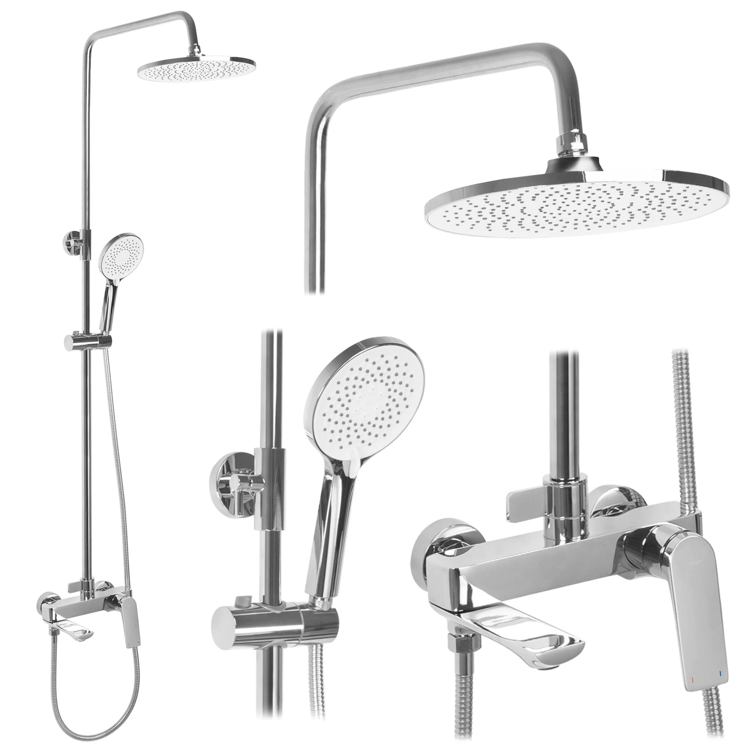 REA Duschset AVALON Krom, 50x23x132cm