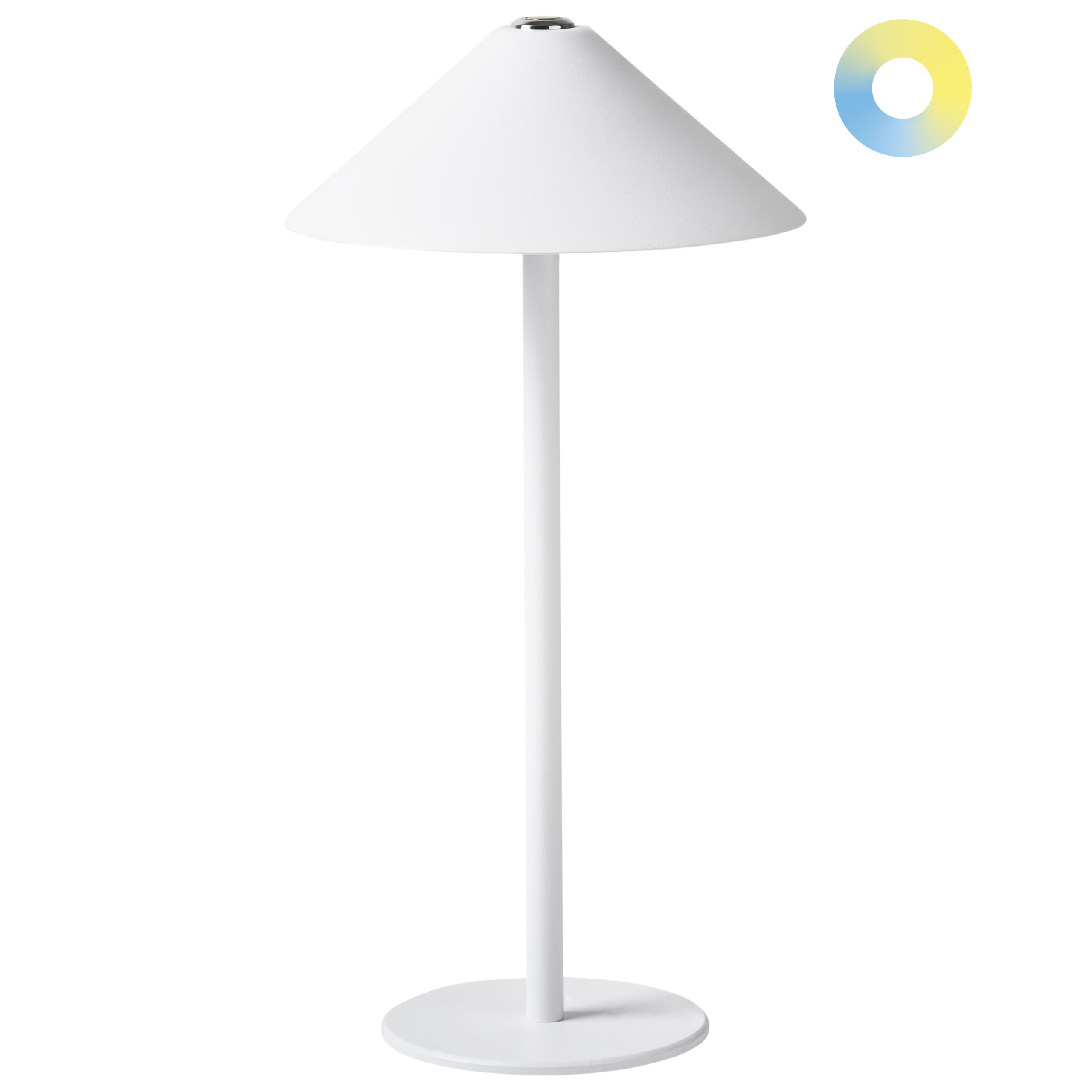 Trådlös LED-bordslampa FRANCOLI med dimmer Metall Vit
