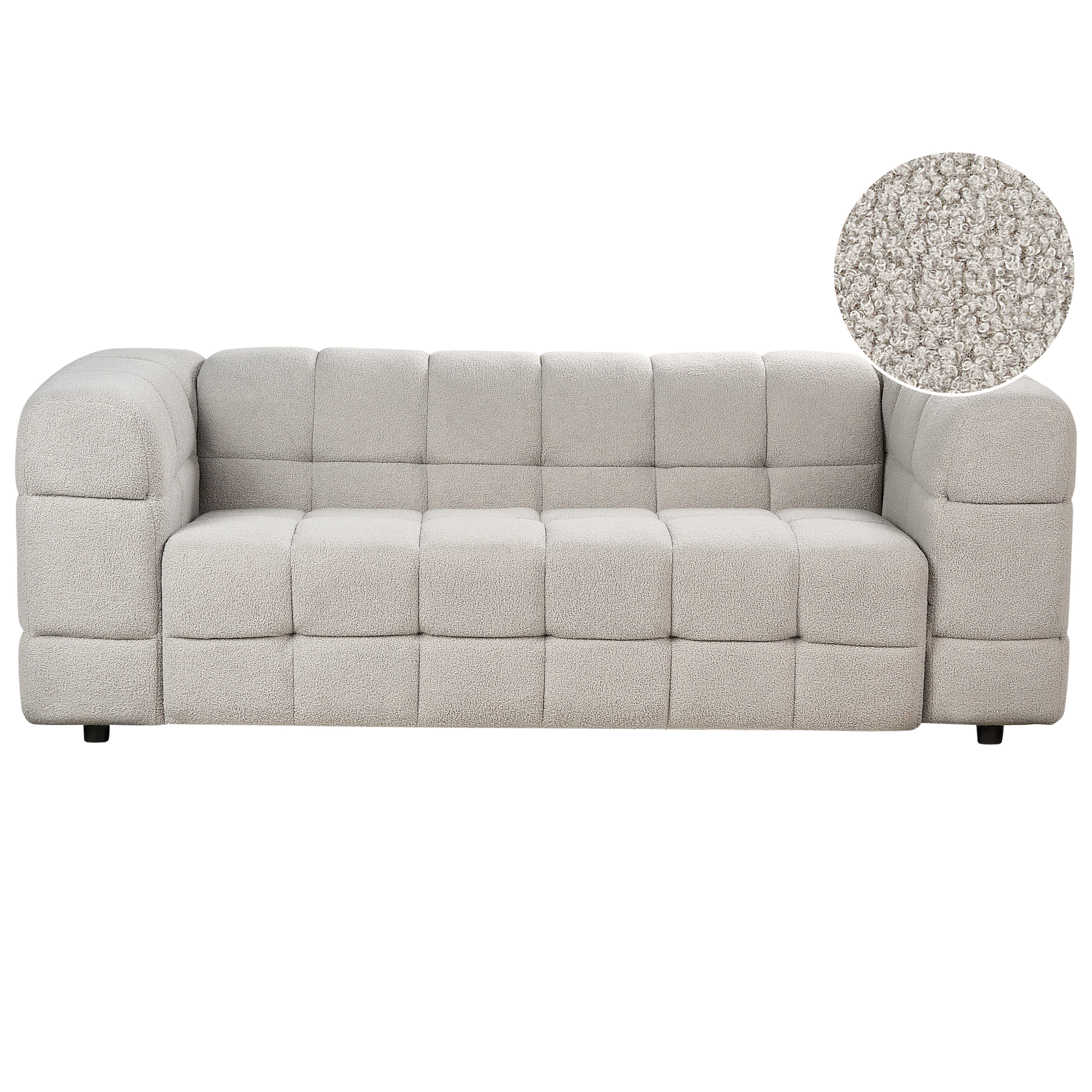 Soffa 3-sits MULLOLA Bouclé Grå