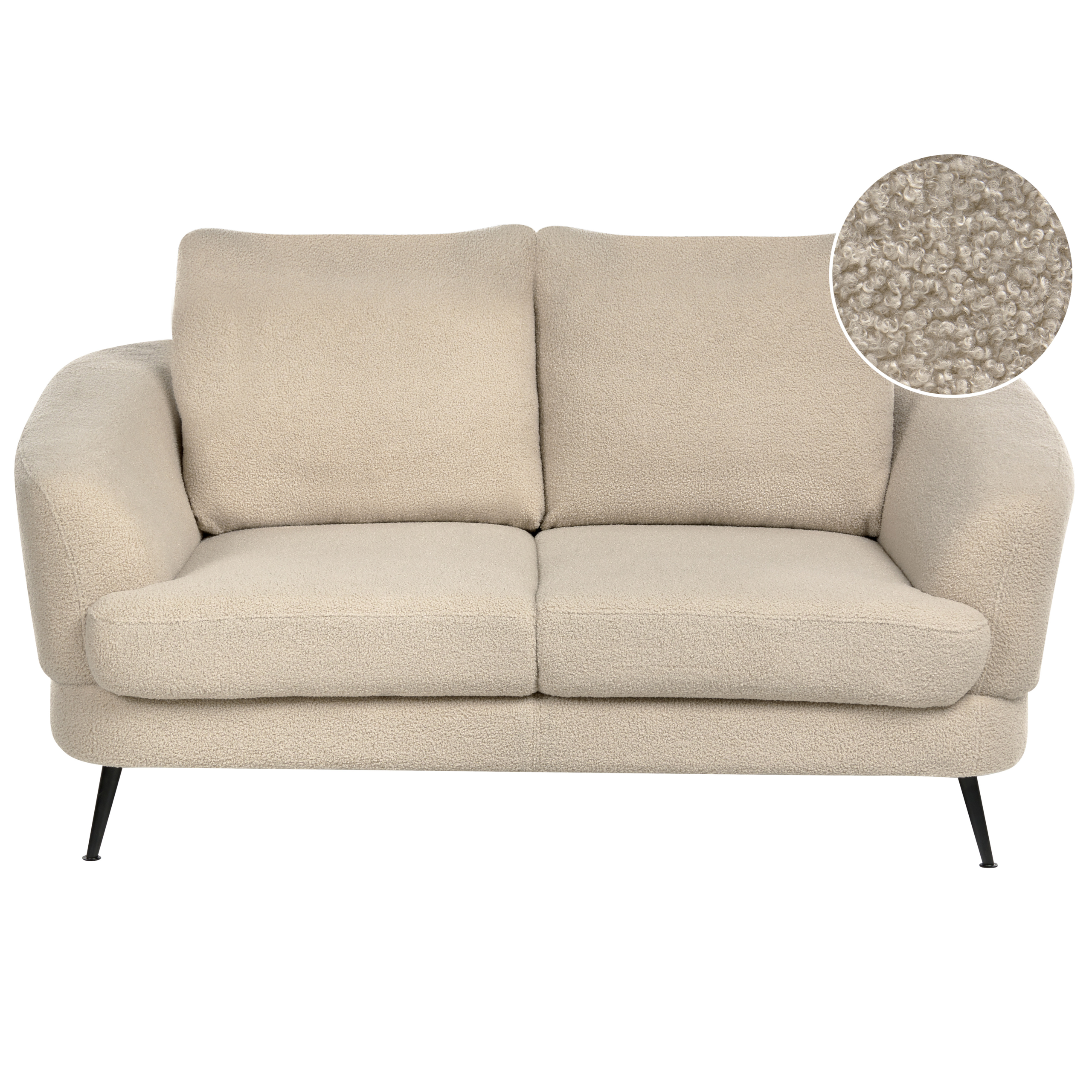Soffa 2-sits KJAER Bouclé Ljusbeige