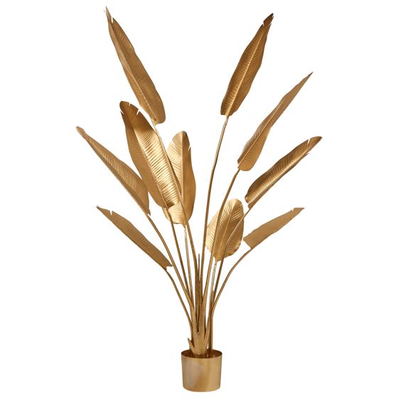 Konstgjord växt BANANA TREE 162 cm Guld