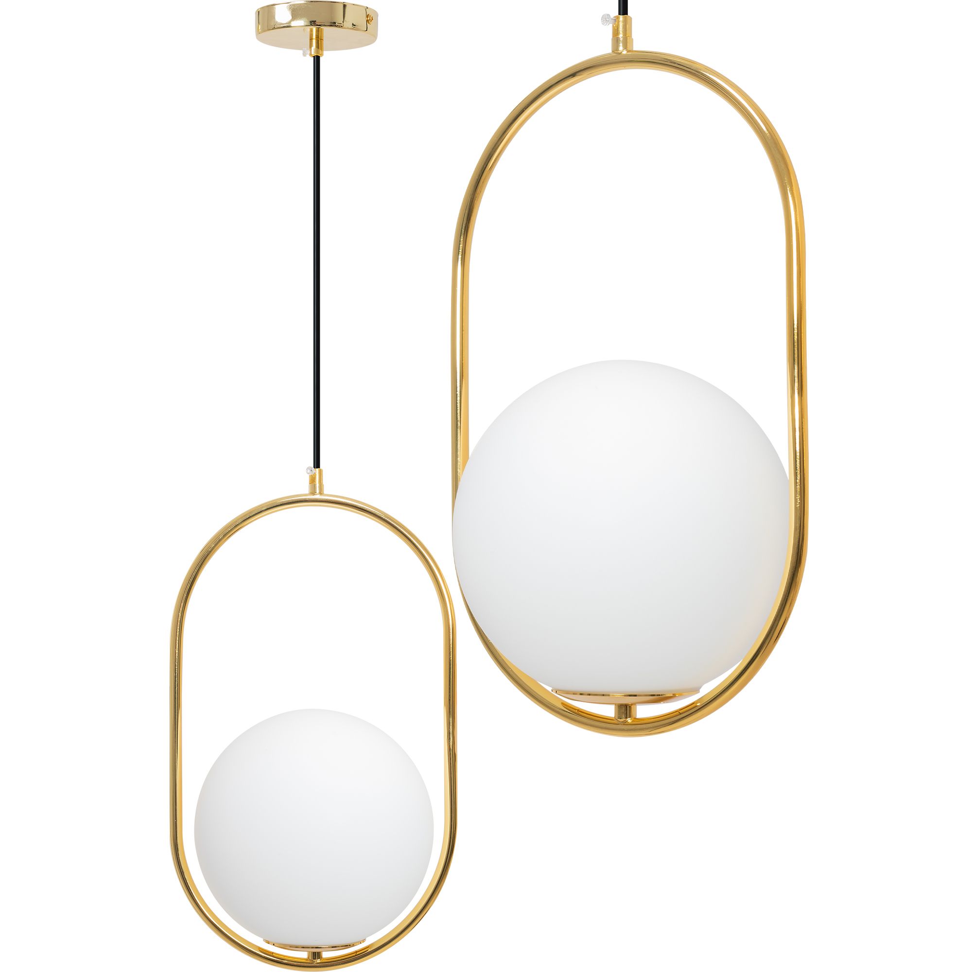 TOOLIGHT hängande taklampa APP473-1CP Guld 41x24,5x60cm