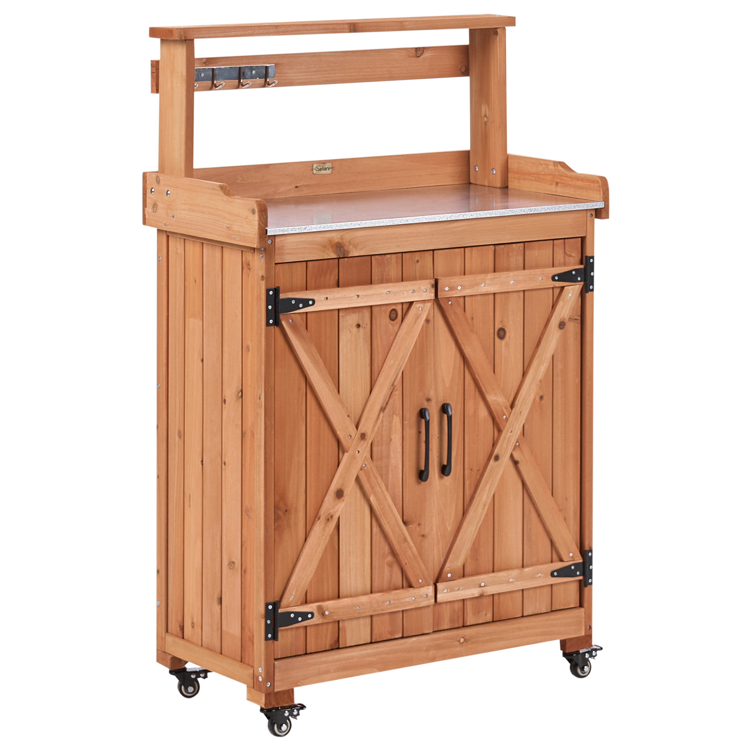 Planteringsbänk ALTOLIA 70 cm 119 cm Granträ Brun
