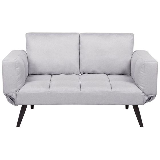 Bäddsoffa 2-sits BREKKE Ljusgrå