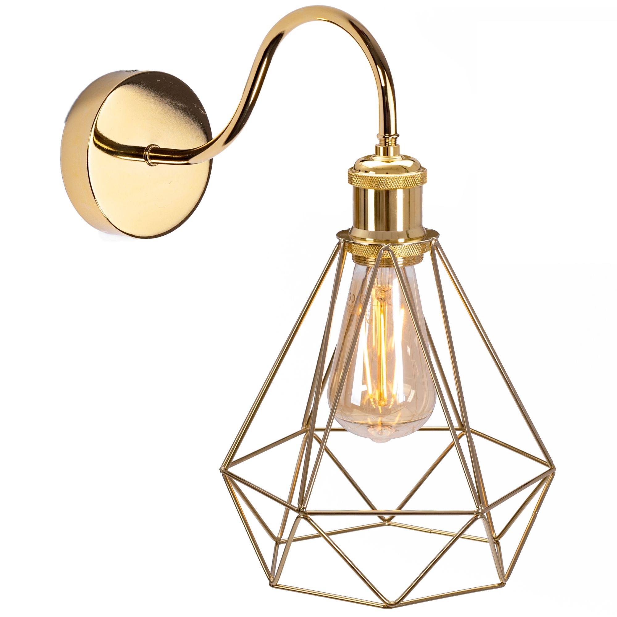 TOOLIGHT vägglampa 392229 Guld 20x28,5x20cm