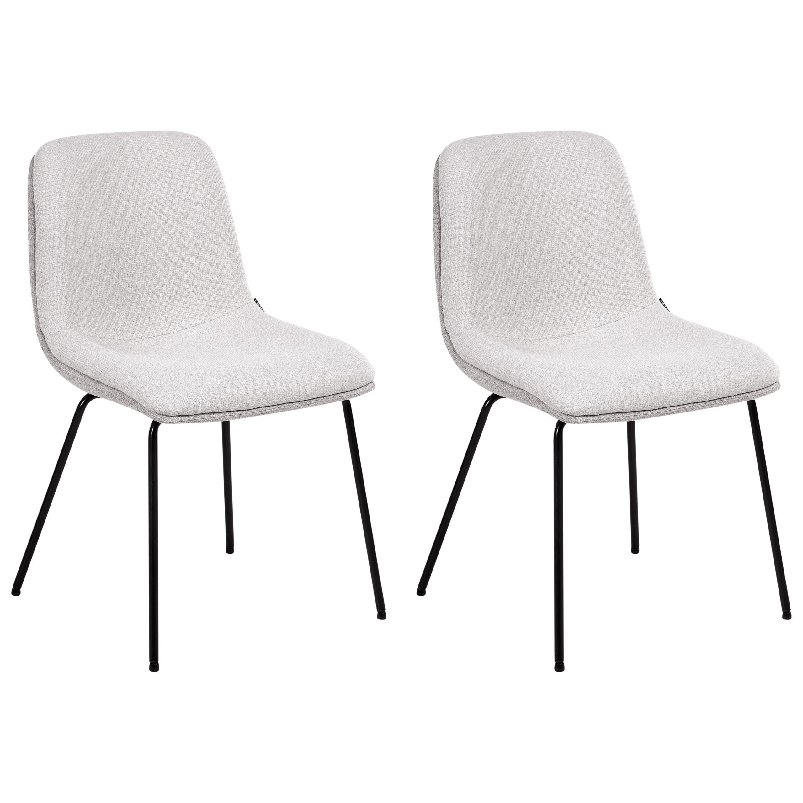 Set med 2 matstolar LORIDA Grå