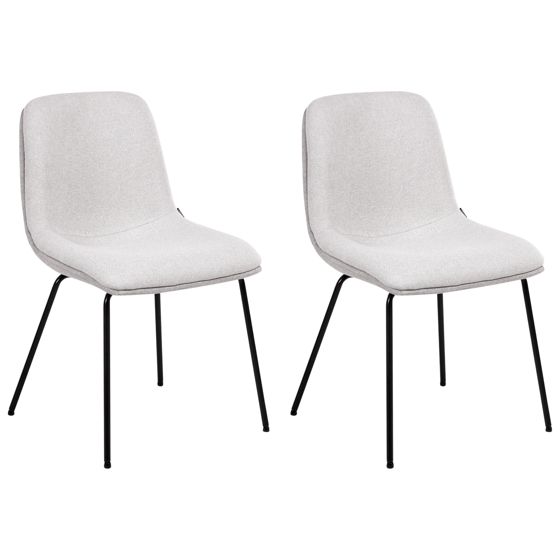 Set med 2 matstolar LORIDA Grå