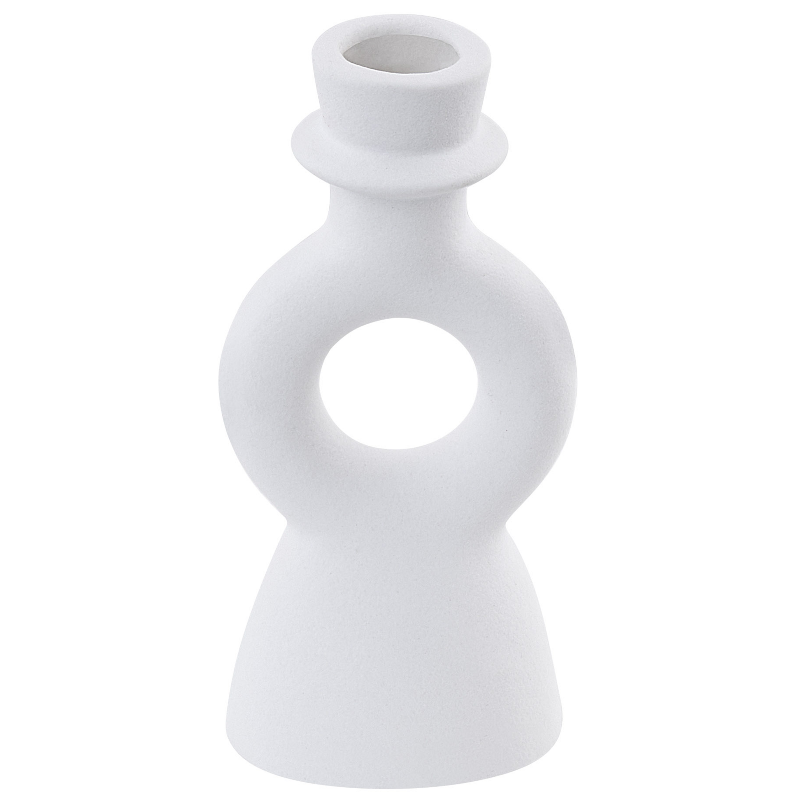 Ljusstake SPARTA 17 cm Keramik Off-White