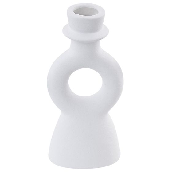 Ljusstake SPARTA 17 cm Keramik Off-White