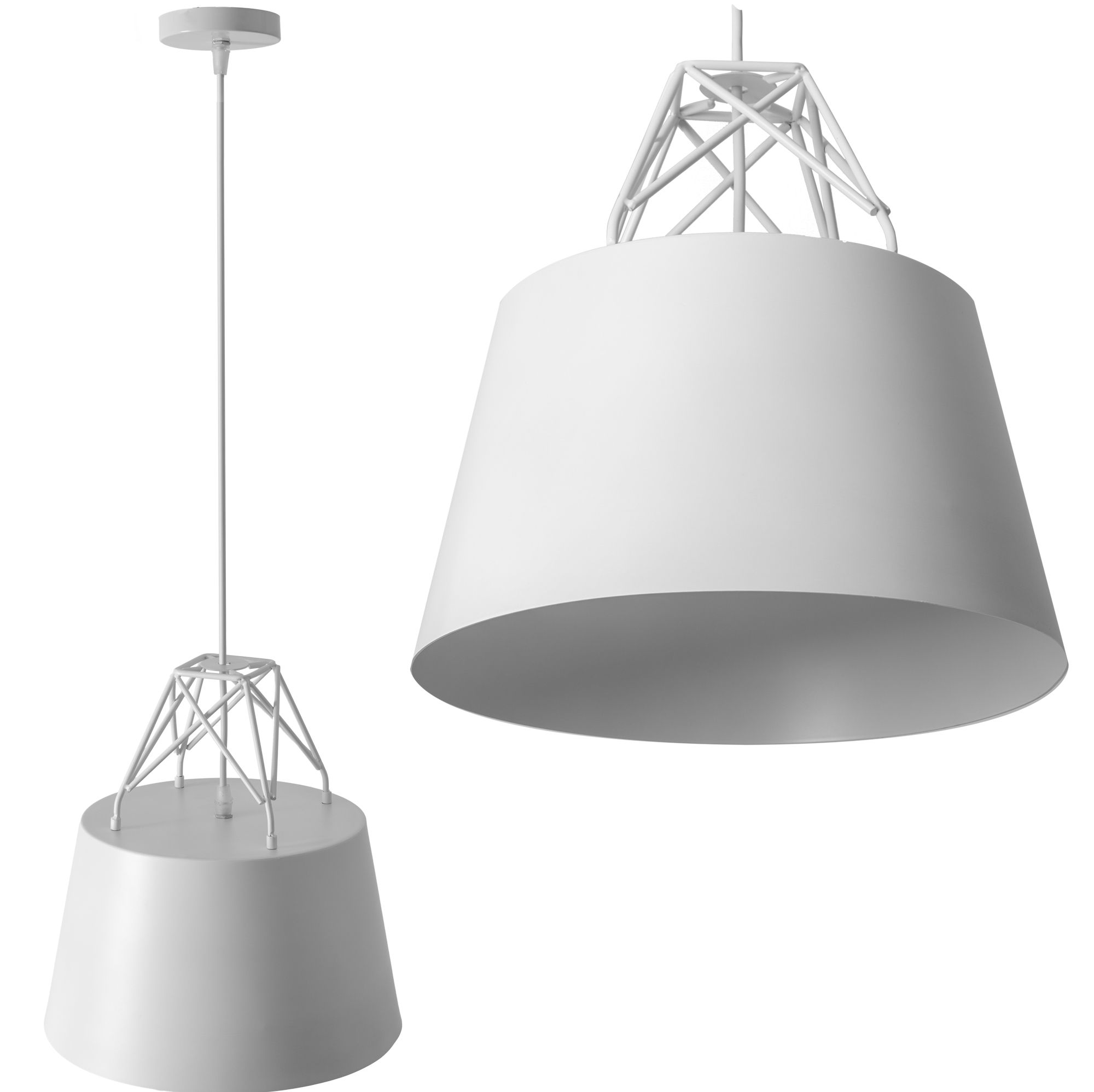 TOOLIGHT hängande taklampa APP423-1CP Vit 17x30x29cm