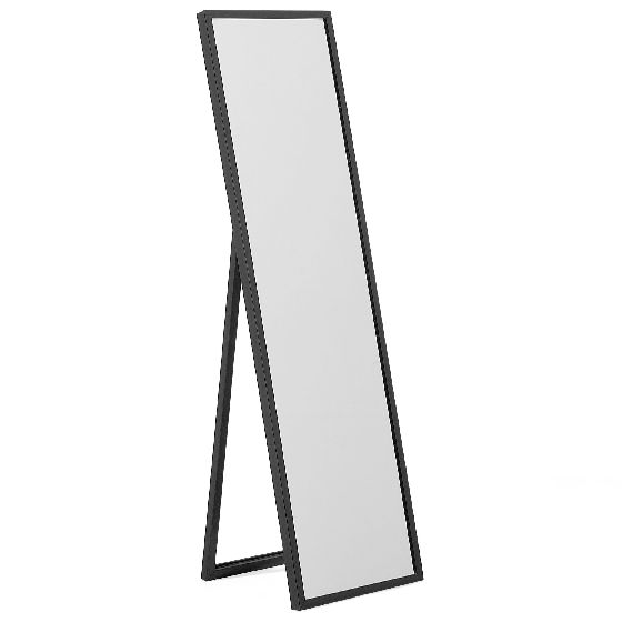 Golvspegel TORCY 140 cm Svart