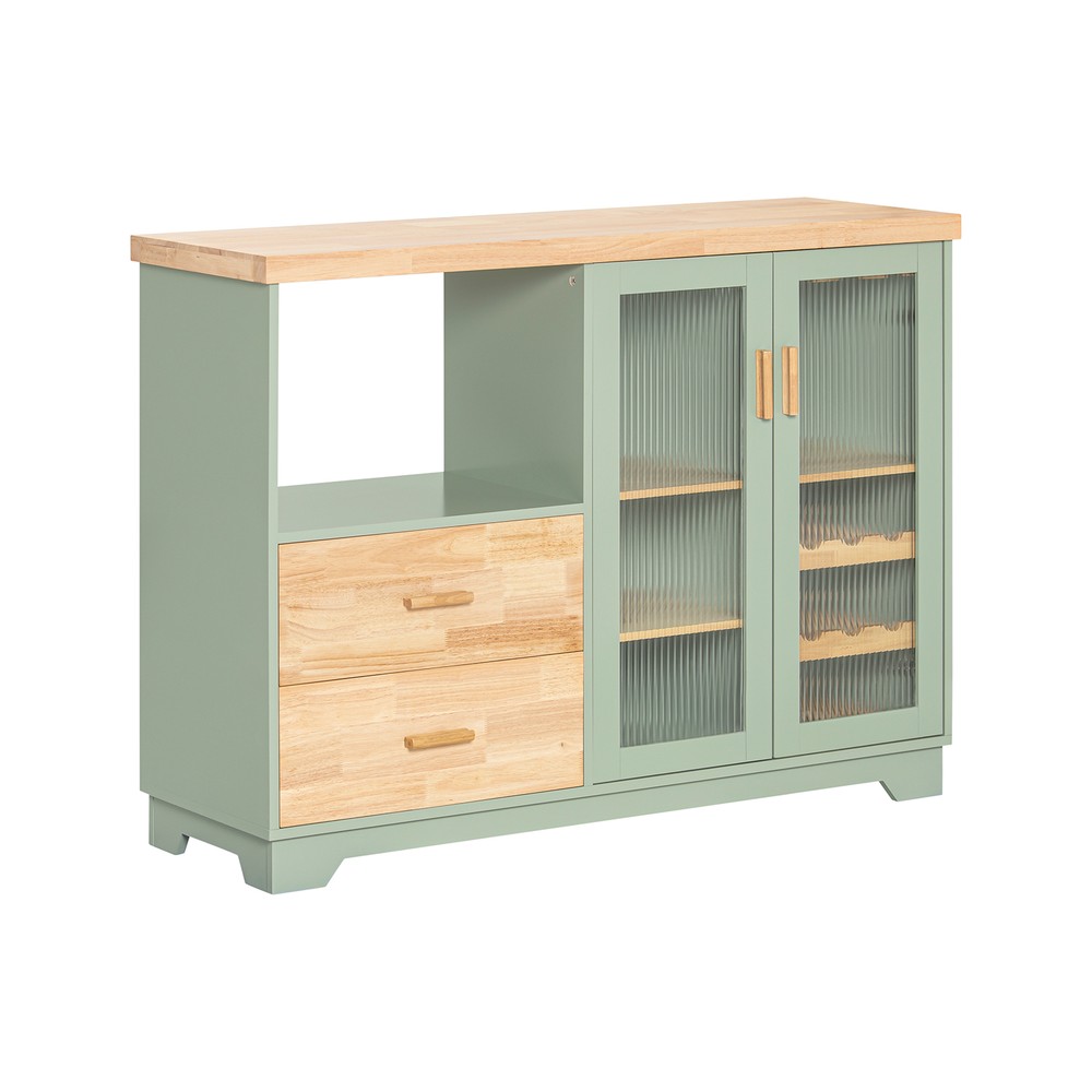 SoBuy Kökshylla Mikrovågsskåp Köksskåp Sideboard FSB81-GR