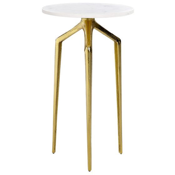 Sidobord TILPA Marmor Vit