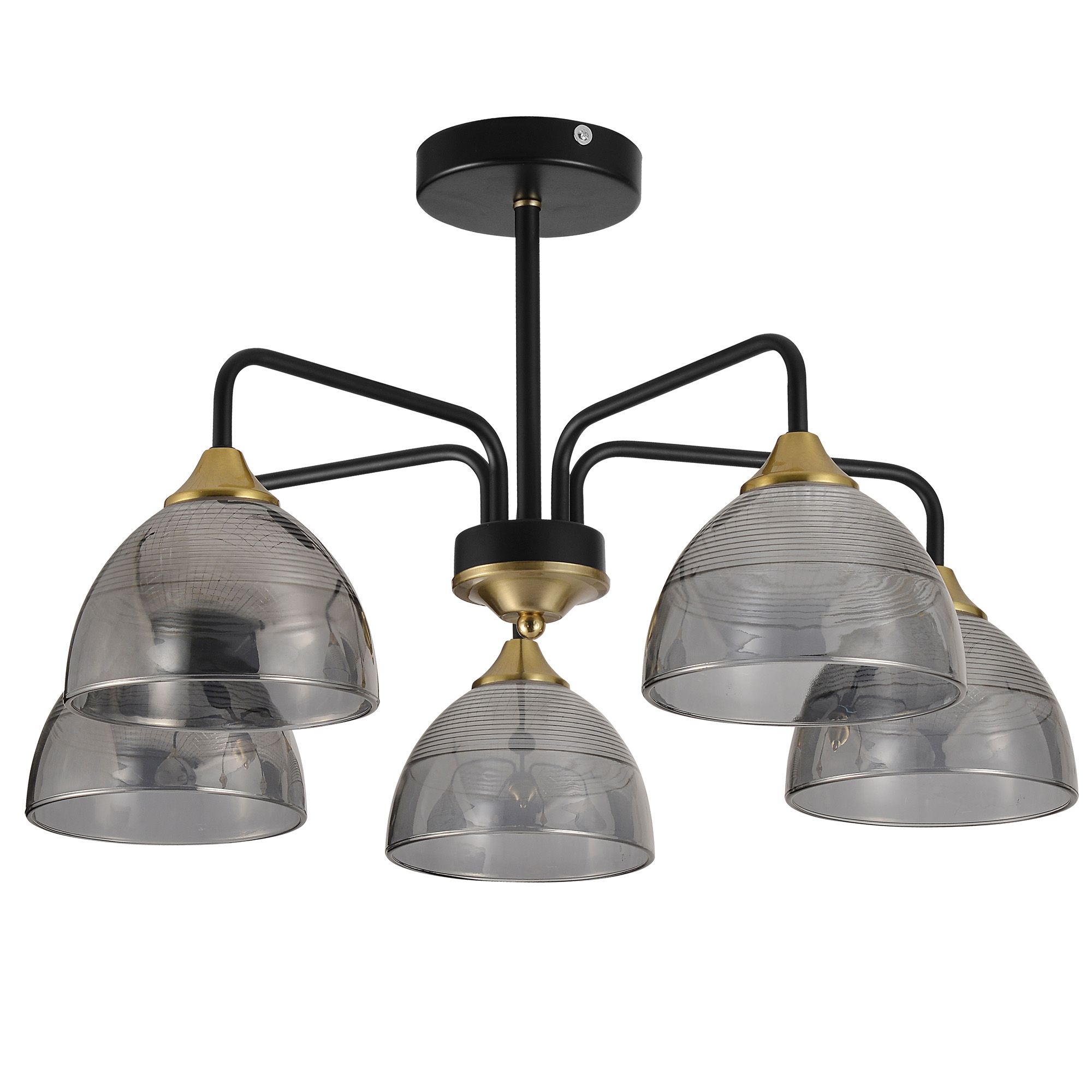 TOOLIGHT hängande taklampa G085-5C Svart/Grå 58x58x33,5cm