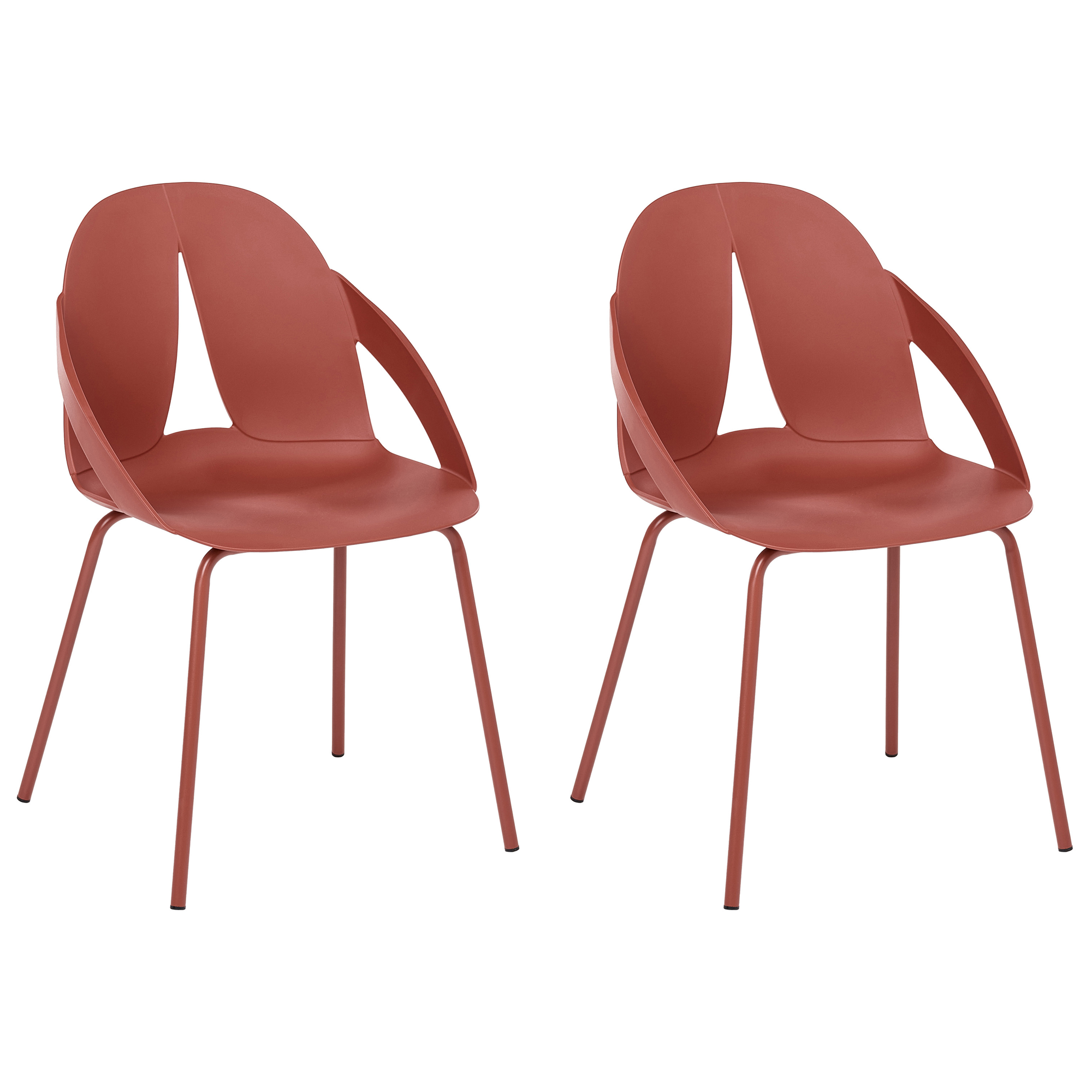 Set med 2 trädgårdsstolar BOLGHERI Röd