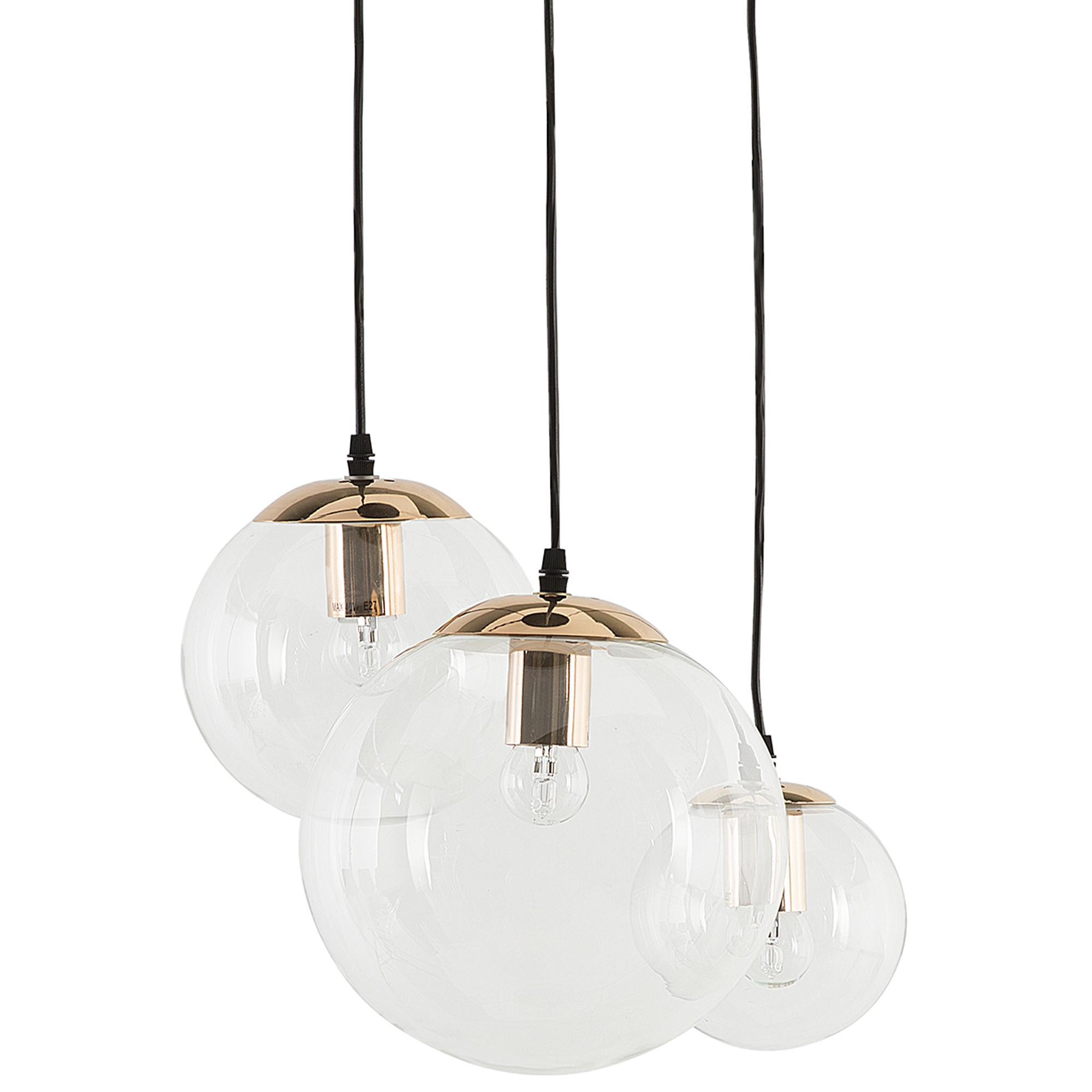 Pendellampa LADON Glas Transparent