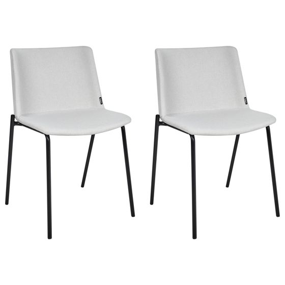 Set med 2 matstolar ESBON Ljusgrå