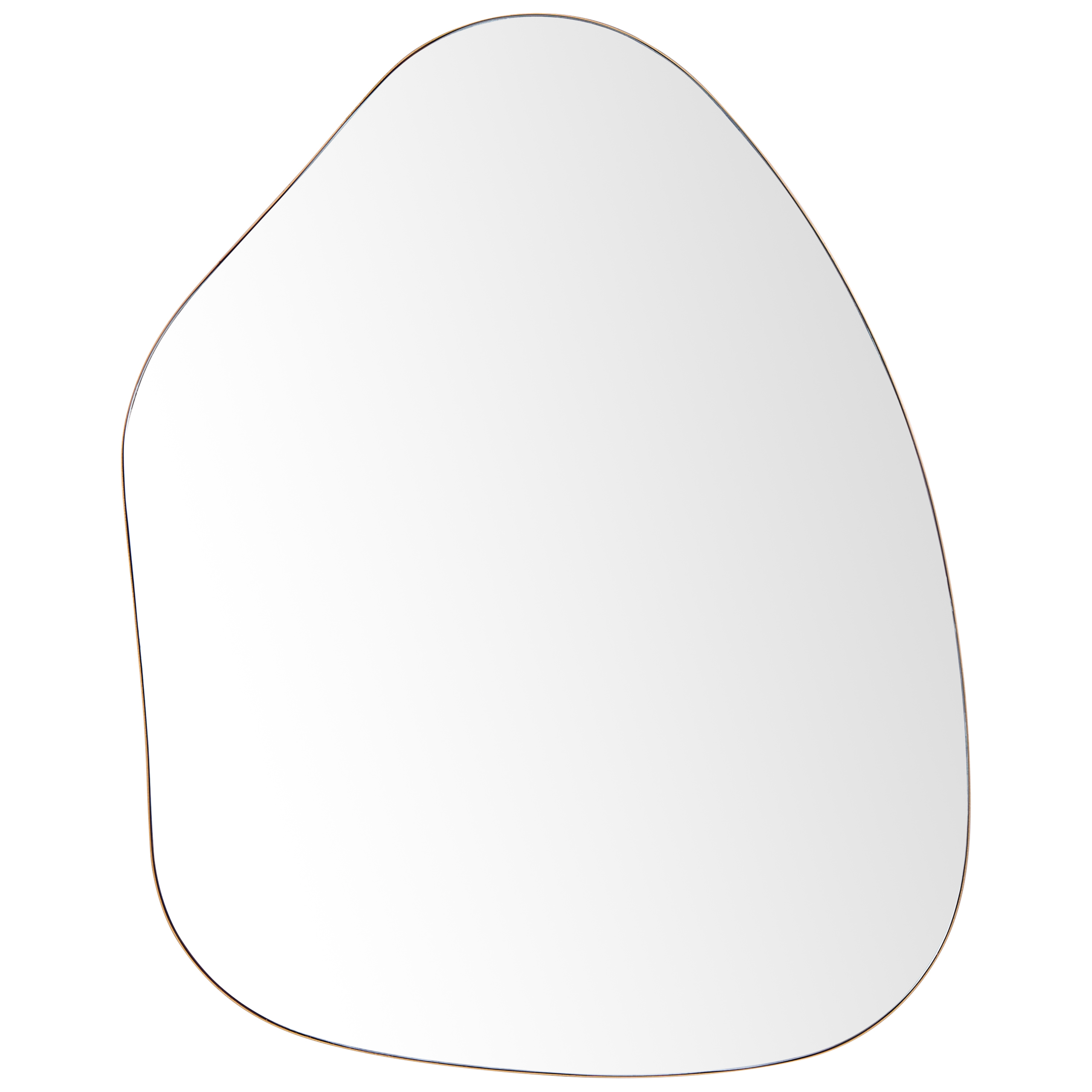 Väggspegel PUTEAUX 70 cm 92 cm Metall Guld