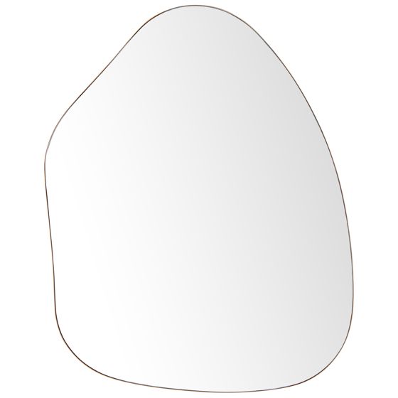 Väggspegel PUTEAUX 70 cm 92 cm Metall Guld