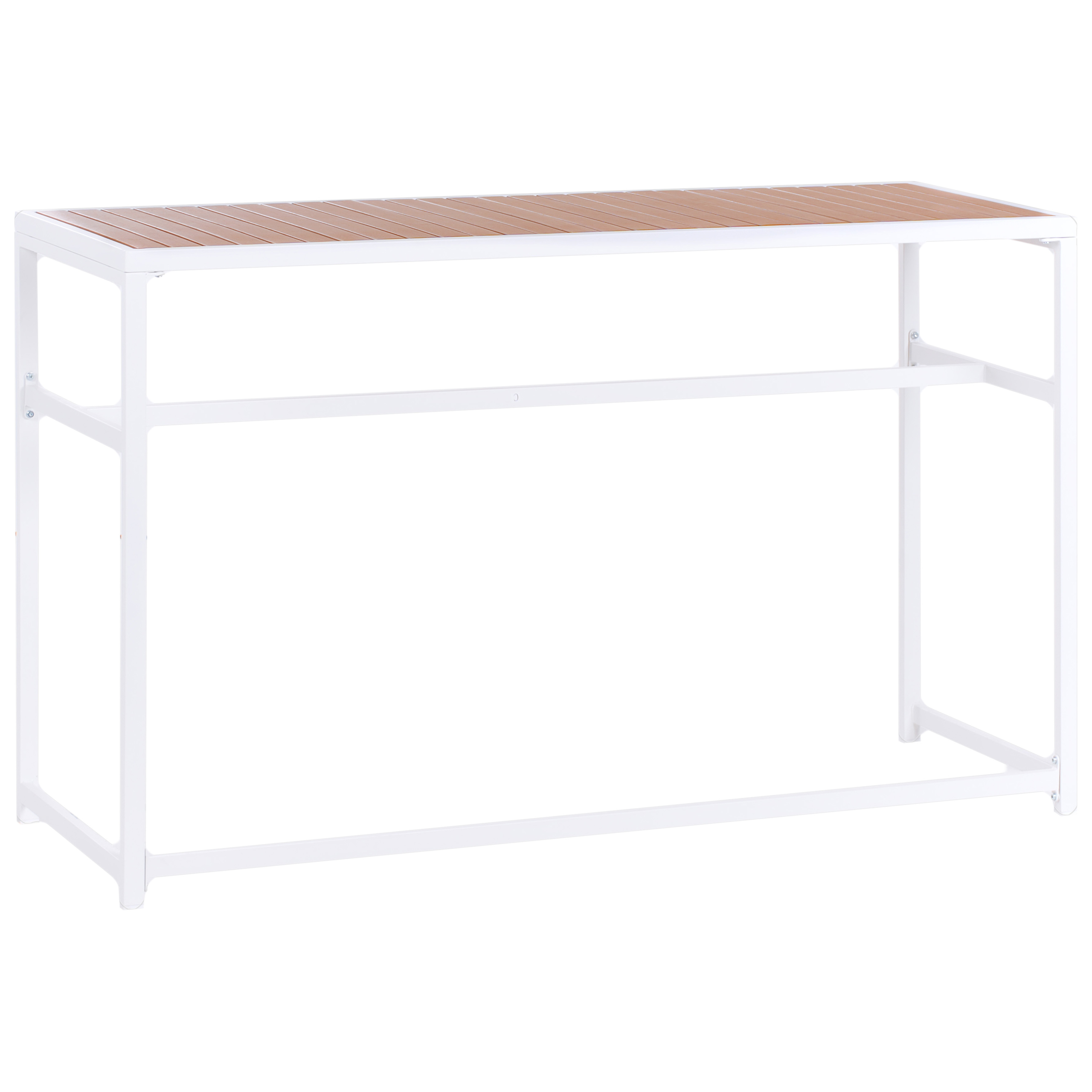Trädgårdsbarbord AVETRANA 150 cm 50 cm Brun/ Vit