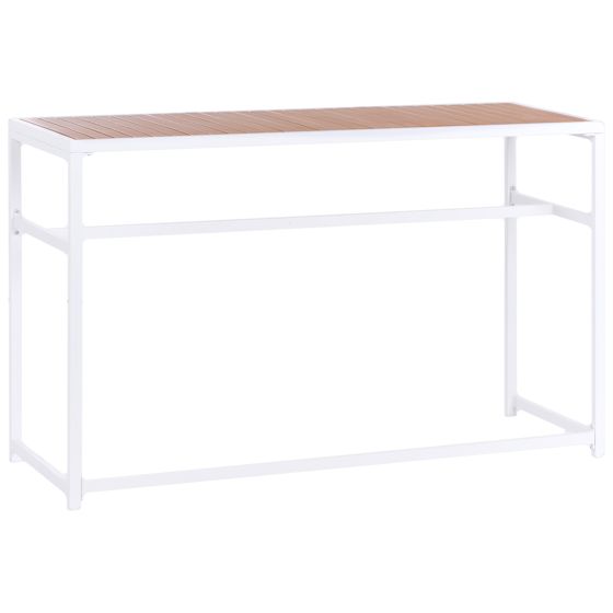 Trädgårdsbarbord AVETRANA 150 cm 50 cm Brun/ Vit