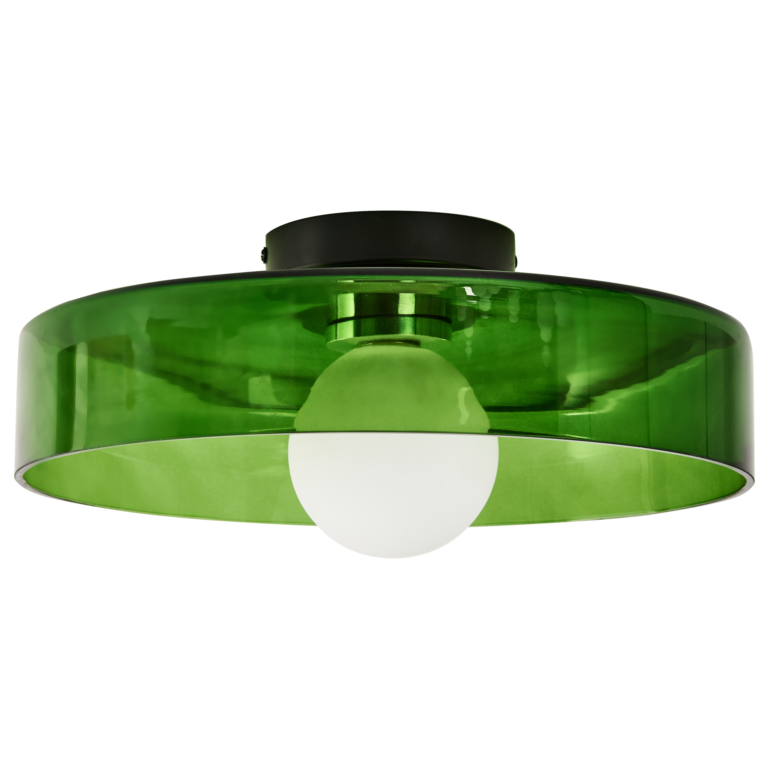 Taklampa LUGUSE Glas Grön