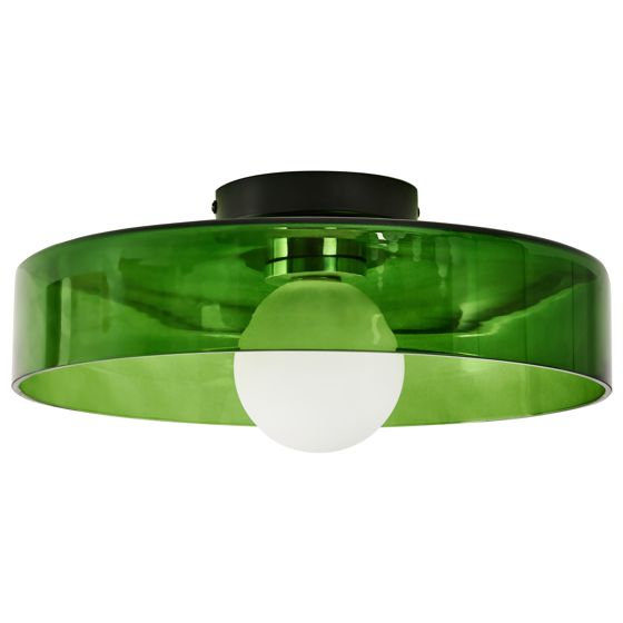 Taklampa LUGUSE Glas Grön